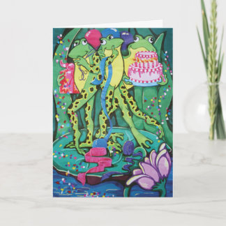 パーティーのカエル カード