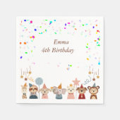 パーティーのカスタマイズ スタンダードカクテルナプキン (正面)