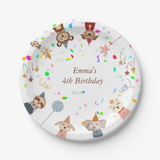 パーティーのカスタマイズ ペーパープレート (正面)