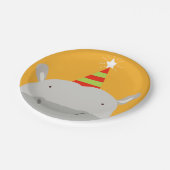 パーティーのカバ ペーパープレート (アングル)