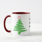 パーティーのクリスマスのコップ マグカップ (左)