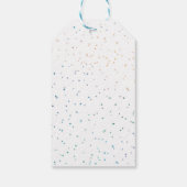 パーティーのゴールデンレトリバーの犬の誕生日ありがとう ギフトタグ (裏面)