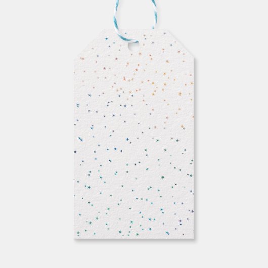 パーティーのゴールデンレトリバーの犬の誕生日ありがとう ギフトタグ (裏面)