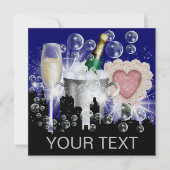 パーティーのスタイルの明るいライト改訂 – SRF 招待状 (正面)