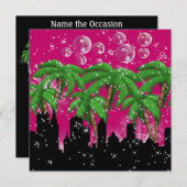 パーティーのスタイルブライトライト – SRF 招待状 (正面/裏面)