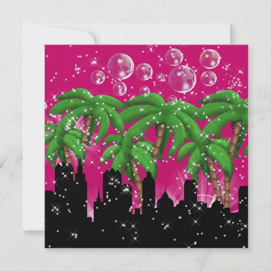 パーティーのスタイルブライトライト – SRF 招待状 (正面)