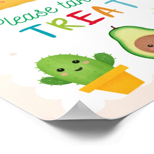 パーティーのタコス – フィエスタテーマトリートポスター ポスター (角)