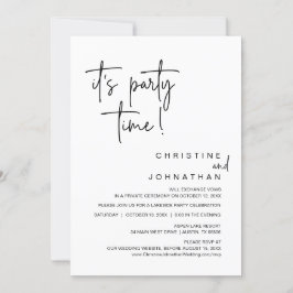 パーティーのディナー結婚パーティー 招待状