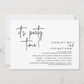 パーティーのディナー結婚パーティー 招待状 (正面)