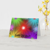 パーティーのデザイン カード (黄色い花)