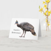 パーティーのトルコのバースデー・カード カード (黄色い花)