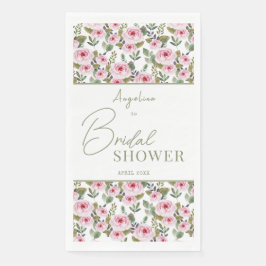 パーティーのナプキンはパステルブライダルシャワー。