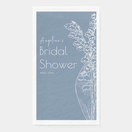 パーティーのナプキン花嫁シャワー。 (正面)