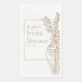 パーティーのナプキン花嫁シャワー。 (正面)