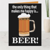 パーティーのビール おもしろ ビール カード (正面)