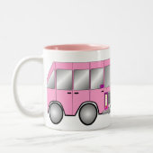 パーティーのピンクのリムジン ツートーンマグカップ (左)