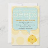 パーティーのピープルかわいいシック復活祭 招待状 (正面)