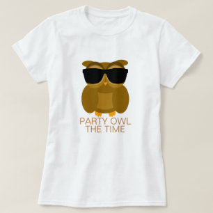 パーティーのフクロウ時間 Tシャツ