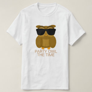 パーティーのフクロウ時間 Tシャツ