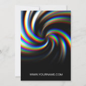 パーティーのフライヤの招待状の背景 招待状 (裏面)