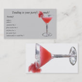 パーティーのプランナーのバーテンダーの名刺 名刺 (正面/裏面)