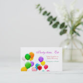 パーティーのプランナーの名刺のテンプレート 名刺 (スタンド正面)