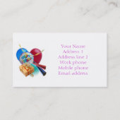 パーティーのプランナーの名刺のテンプレート 名刺 (裏面)