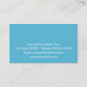 パーティーのプランナーの名刺 名刺 (裏面)