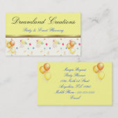 パーティーのプランナーの名刺 名刺 (正面/裏面)