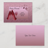 パーティーのプランナーの名刺 名刺 (正面/裏面)