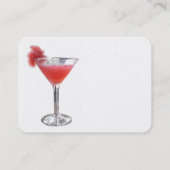 パーティーのプランナーの真珠色の白 名刺 (裏面)