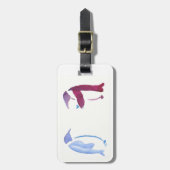 パーティーのペンギン ラゲッジタグ (正面縦)