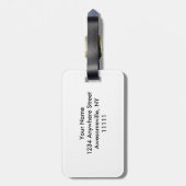 パーティーのペンギン ラゲッジタグ (裏面縦)