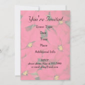 パーティーのポインセチア 招待状 (裏面)