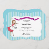 パーティーのポットの運のパーソナライズな招待状の調理 招待状 (正面/裏面)