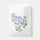 パーティーのポップ・アートの泡吹が虹色に フェイバーバッグ (正面)