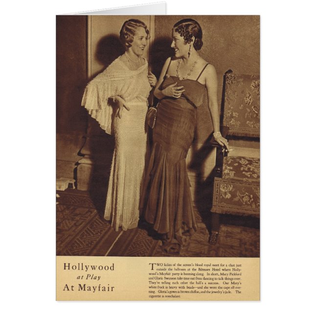 パーティーのメアリー・ピックフォード及びグロリアSwanson (正面)