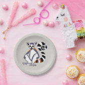 パーティーのリングや輪尾のキツネザル – 絶滅危惧種の霊長類 ペーパープレート (パーティー)