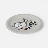 パーティーのリングや輪尾のキツネザル – 絶滅危惧種の霊長類 ペーパープレート (アングル)