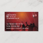 パーティーのレンタル赤い鏡の球 名刺 (裏面)