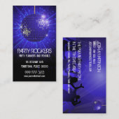 パーティーのレンタル青い鏡の球 名刺 (正面/裏面)