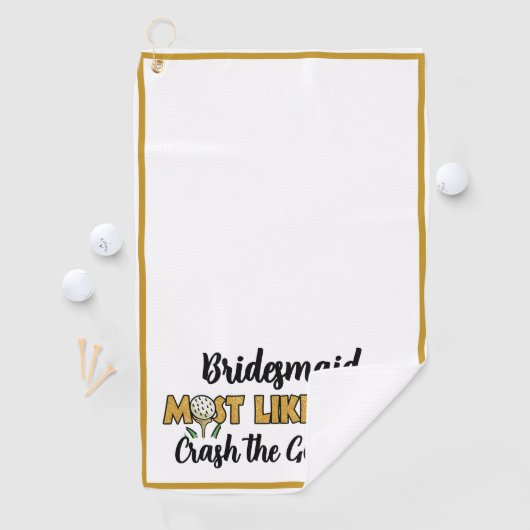 パーティーの主役が輝く！ゴルフ場でのおもしろいバチェロレッテパーティーのためのグリッター ゴルフタオル (インサイチュ)