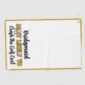 パーティーの主役が輝く!最もユーモアのあるゴルフ用バチェロレッテパーティーグッズ ゴルフタオル (横)