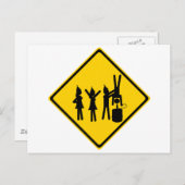 パーティーの交通標識 インビテーションポストカード (正面/裏面)