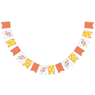 パーティーの人々のアゲハチョウの旗布の旗 バンティングフラッグ