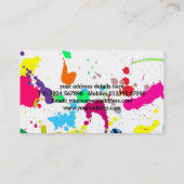 パーティーの人々の名刺 名刺 (裏面)