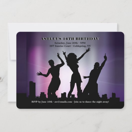 パーティーの人招待状 招待状 (正面)