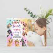 パーティーの仲間たちを集合！わんこだらけの誕生日パーティー 招待状 (スタンド正面)