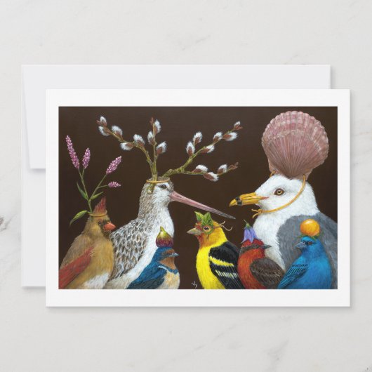 パーティーの会場でのサリーの名刺 招待状 (正面)