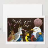 パーティーの会場でのサリーの名刺 招待状 (正面/裏面)